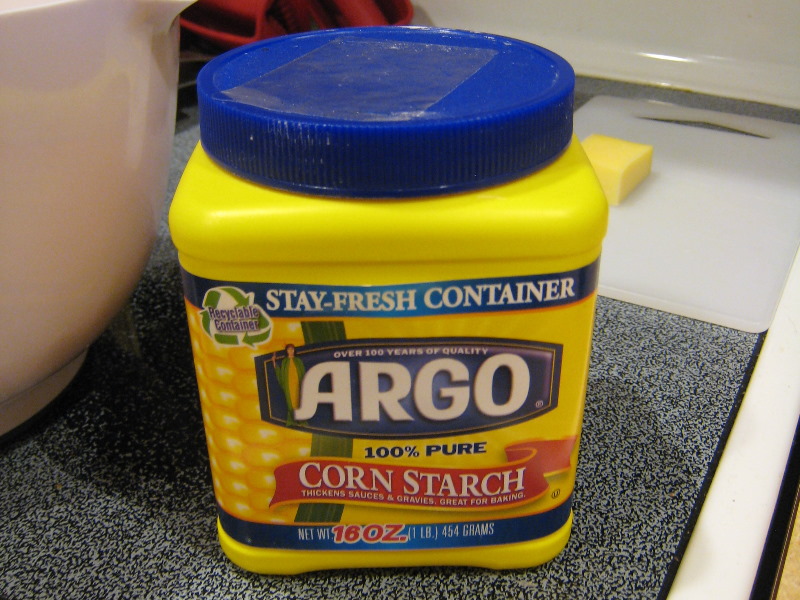 box of cornstarch purchased in the US